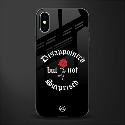disappointed but not surprised glass case for iphone x image