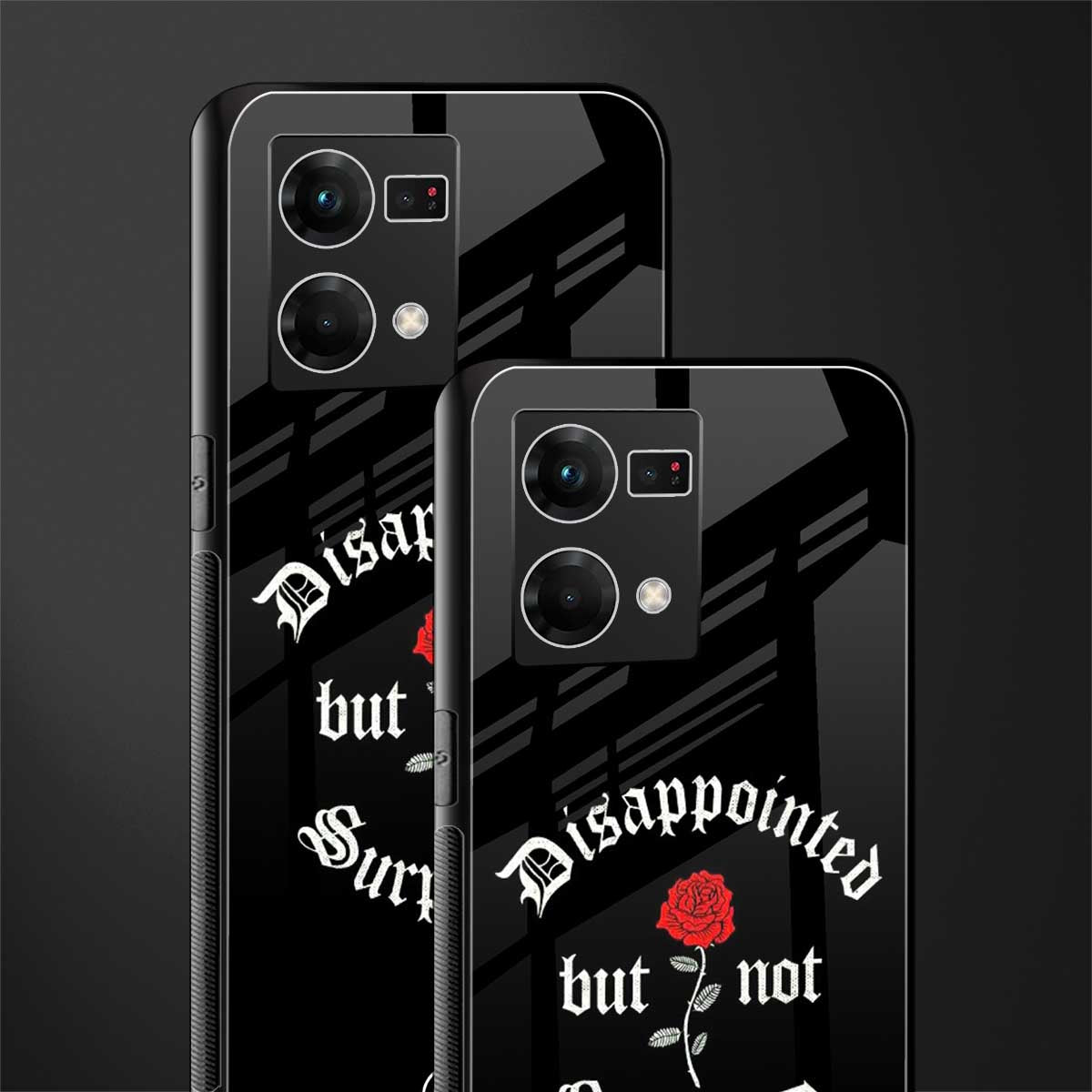 disappointed but not surprised back phone cover | glass case for oppo f21 pro 4g