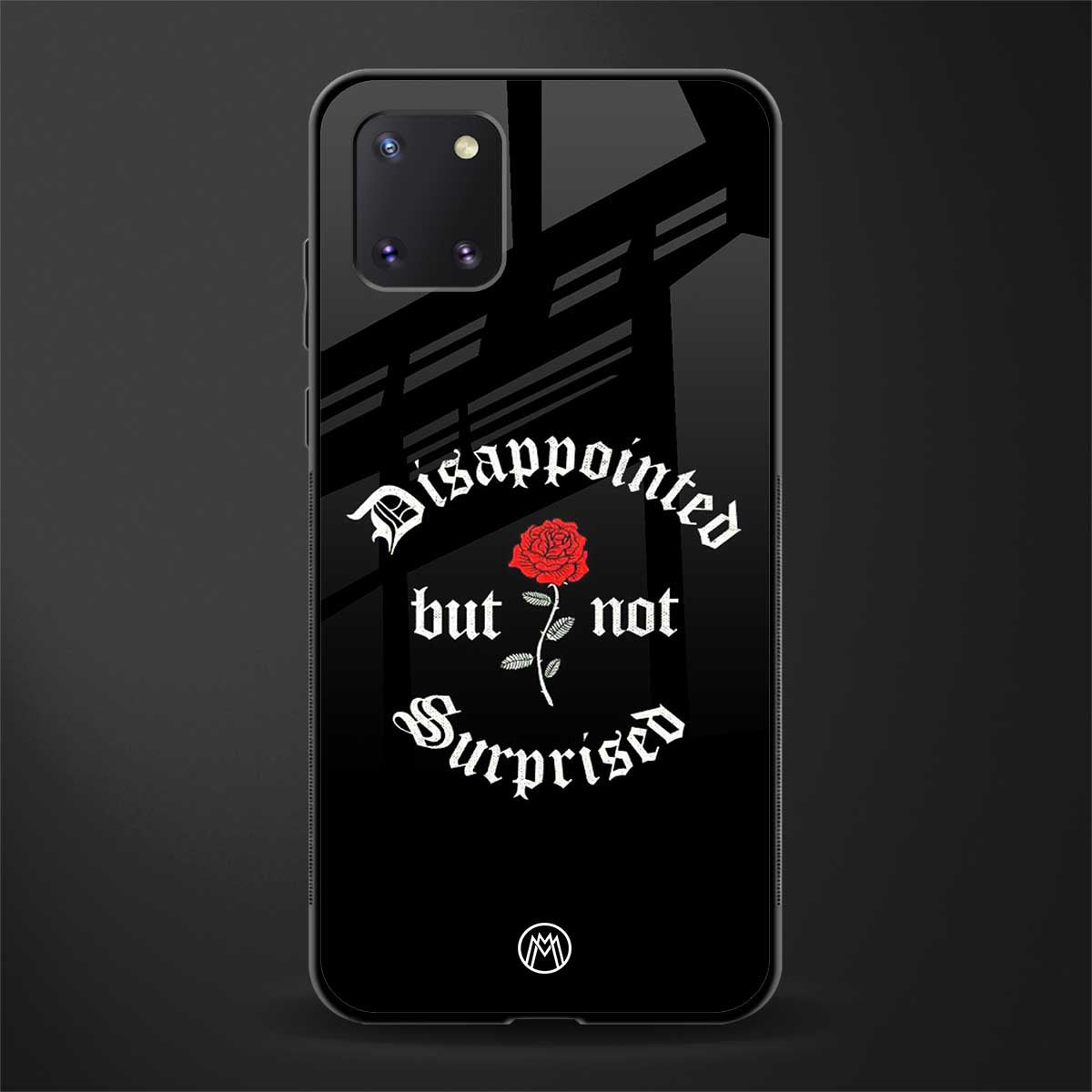 disappointed but not surprised glass case for samsung a81 image