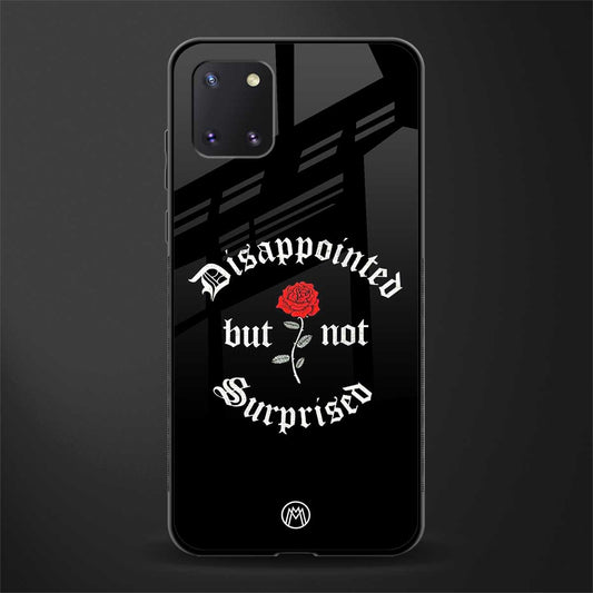 disappointed but not surprised glass case for samsung a81 image