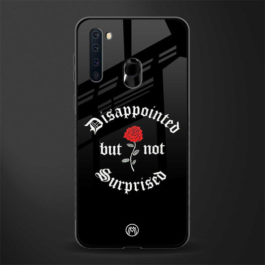 disappointed but not surprised glass case for samsung a21 image
