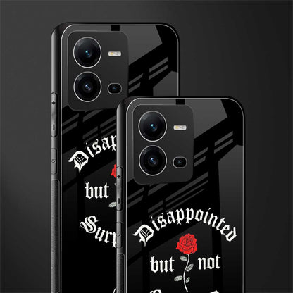 disappointed but not surprised back phone cover | glass case for vivo v25-5g