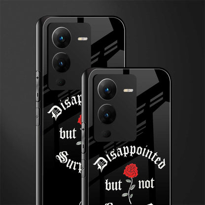 disappointed but not surprised back phone cover | glass case for vivo v25 pro 5g