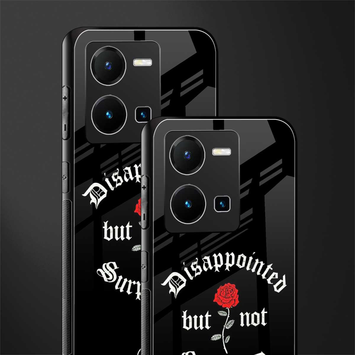 disappointed but not surprised back phone cover | glass case for vivo y35 4g