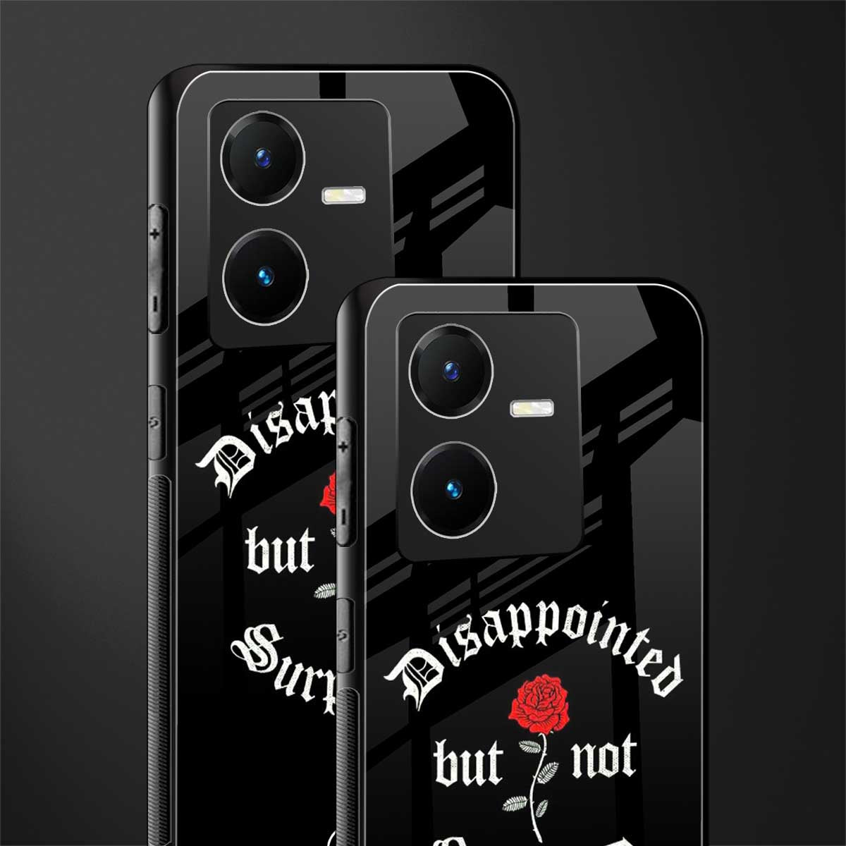 disappointed but not surprised back phone cover | glass case for vivo y22