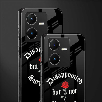 disappointed but not surprised back phone cover | glass case for vivo y22