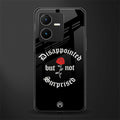 disappointed but not surprised back phone cover | glass case for vivo y22