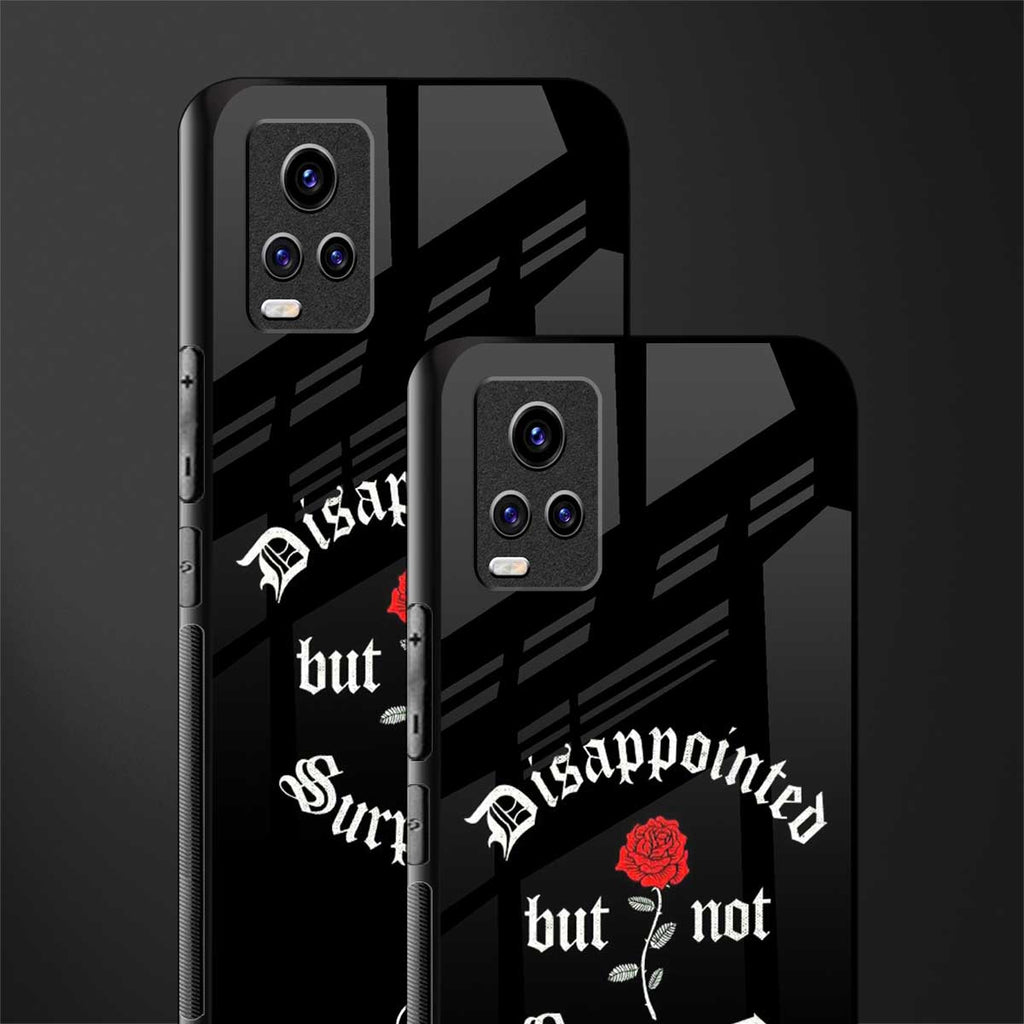 disappointed but not surprised back phone cover | glass case for vivo v21e 4g