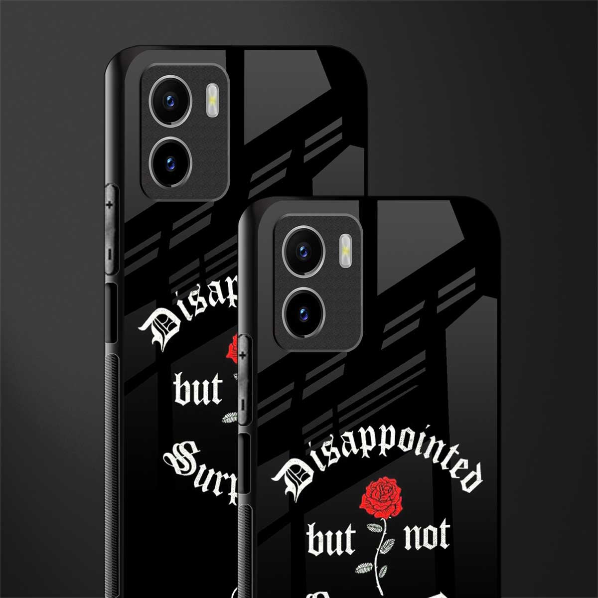 disappointed but not surprised back phone cover | glass case for vivo y72
