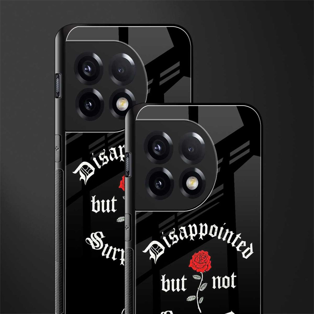 disappointed but not surprised back phone cover | glass case for oneplus 11r
