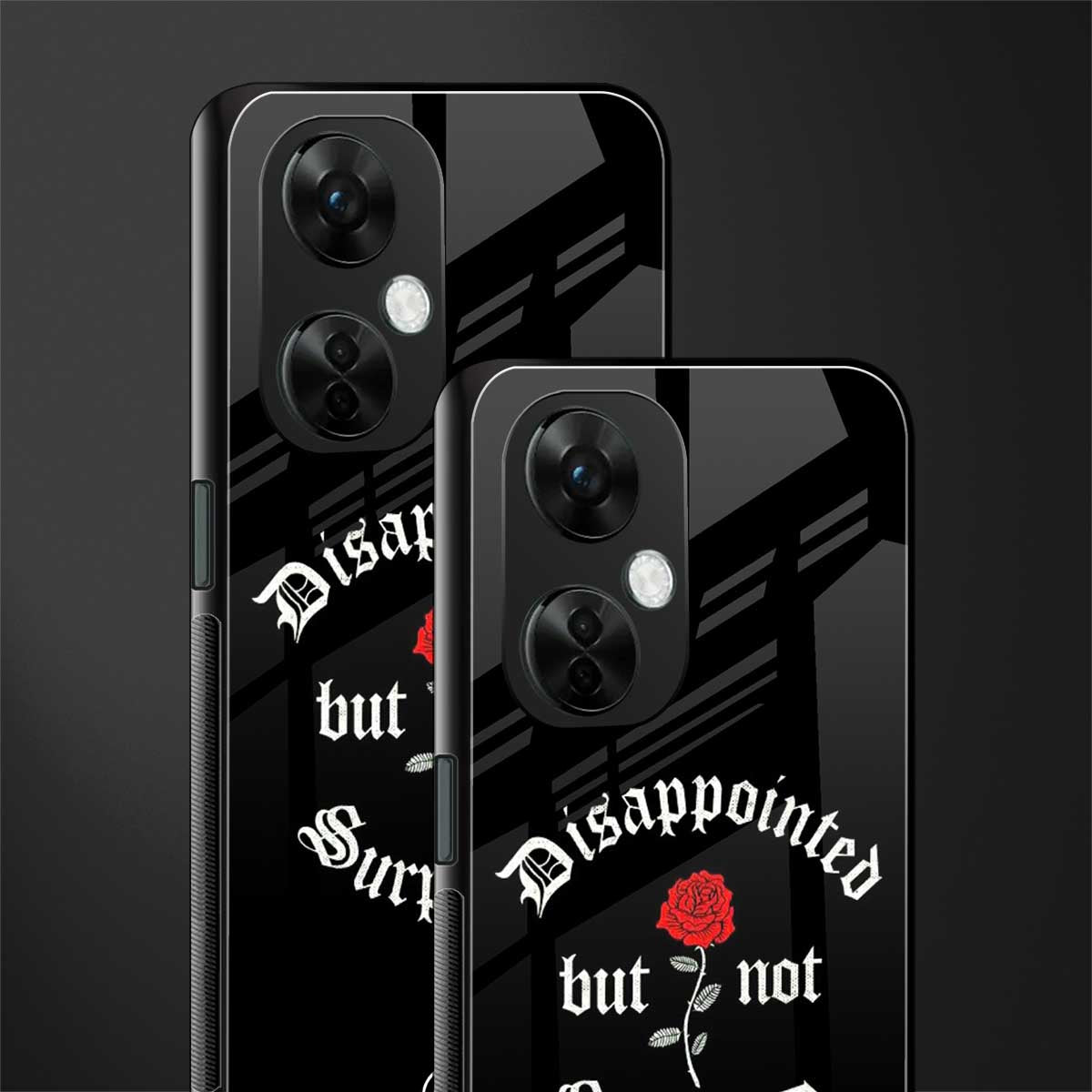 disappointed but not surprised back phone cover | glass case for oneplus nord ce 3 lite