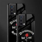 disappointed but not surprised back phone cover | glass case for oppo a74 4g