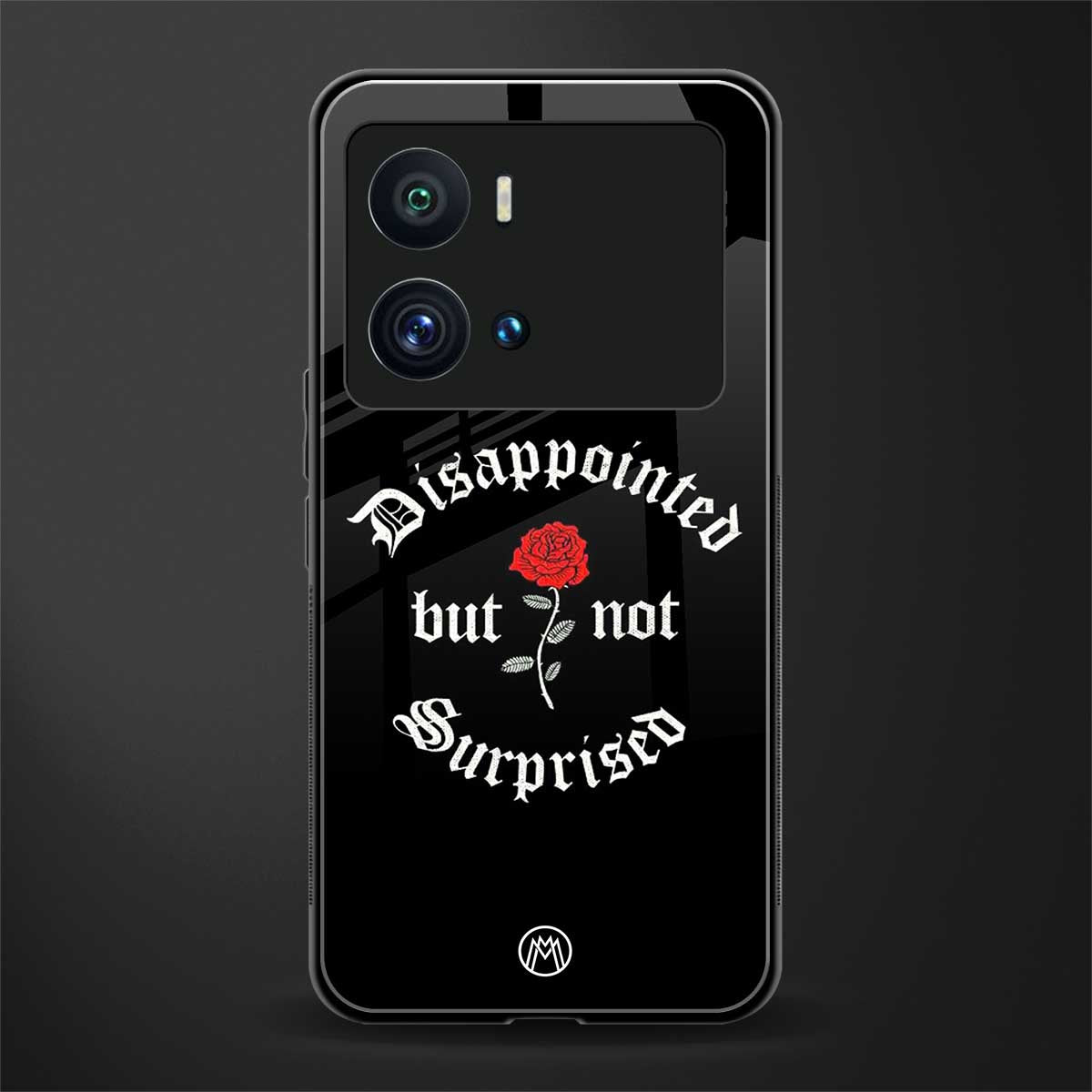 disappointed but not surprised back phone cover | glass case for iQOO 9 Pro