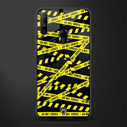 do not cross warning glass case for realme narzo 20a image