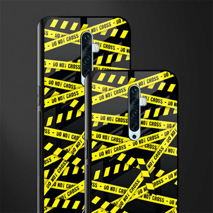 do not cross warning glass case for oppo reno 2f image-2