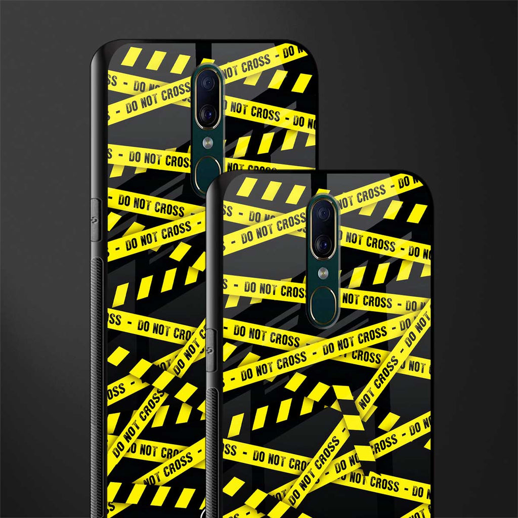 do not cross warning glass case for oppo f11 image-2