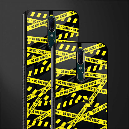 do not cross warning glass case for oppo f11 image-2