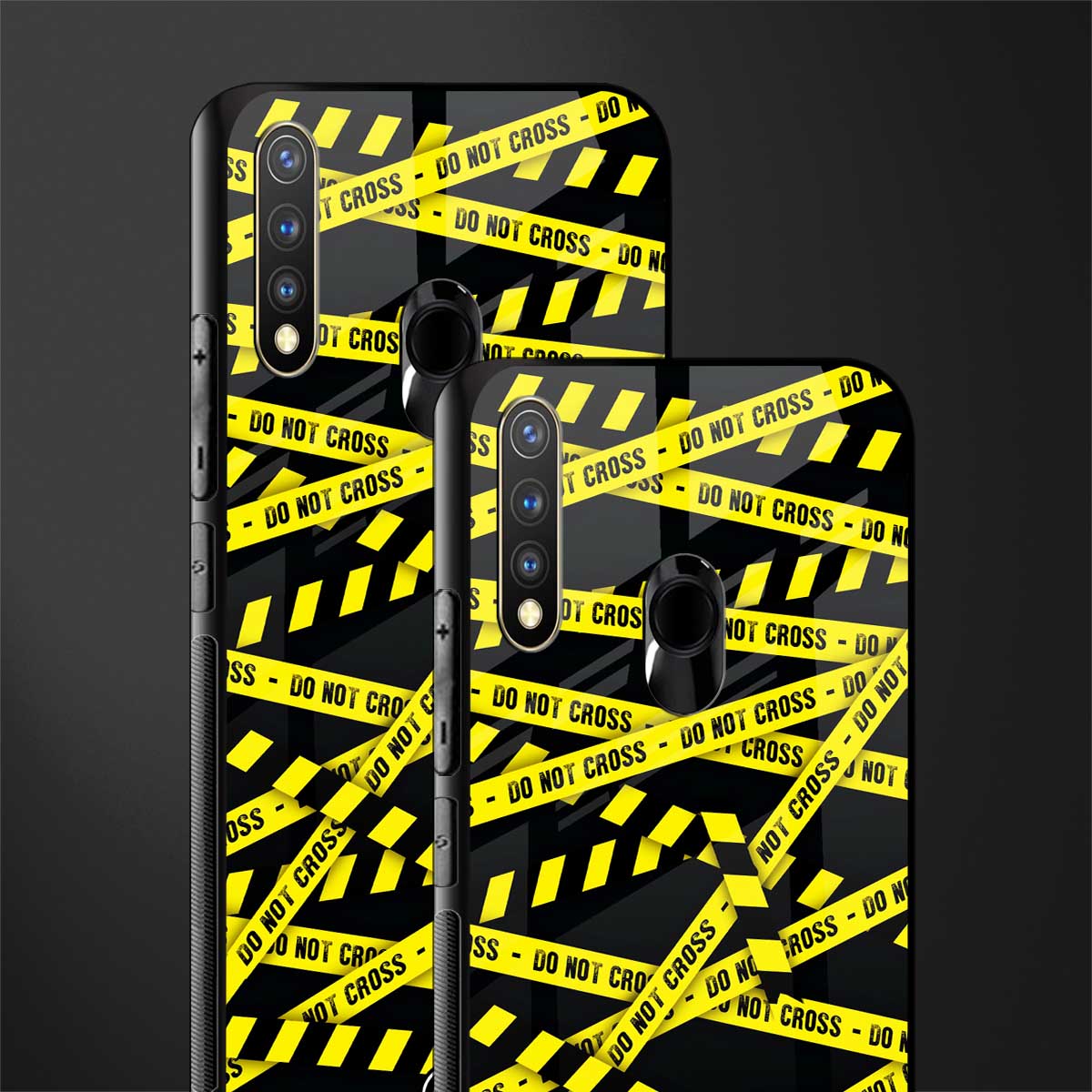 do not cross warning glass case for vivo u20 image-2