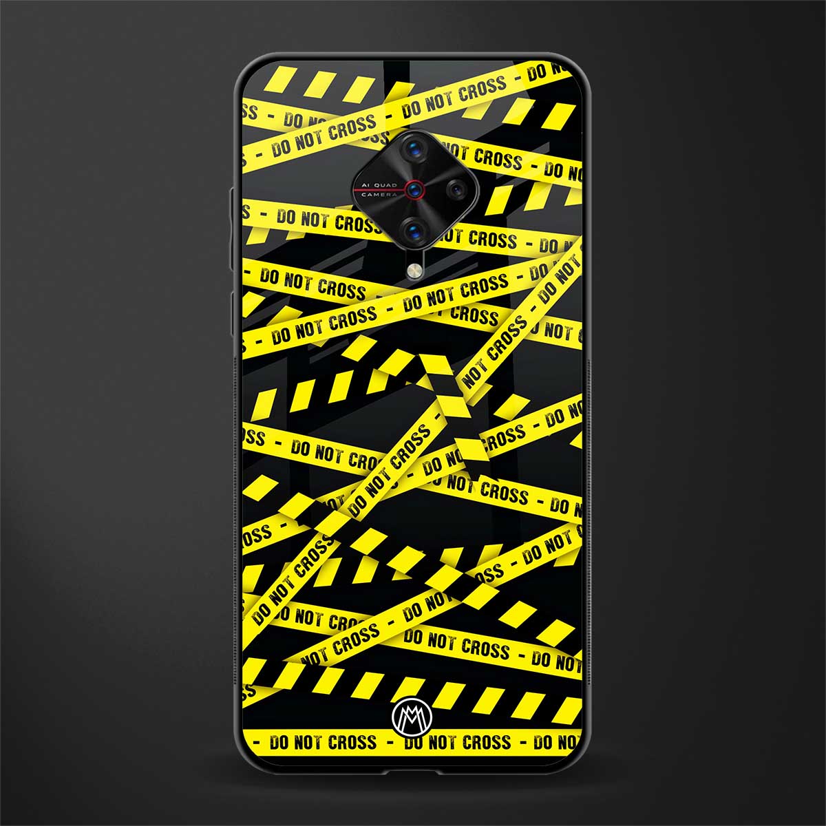 do not cross warning glass case for vivo s1 pro image