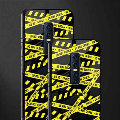do not cross warning glass case for vivo v17 pro image-2