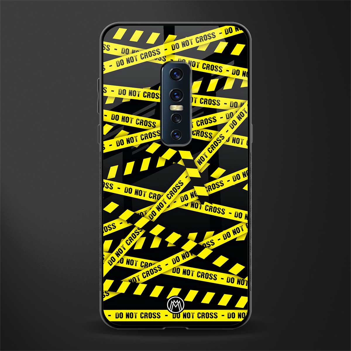 do not cross warning glass case for vivo v17 pro image