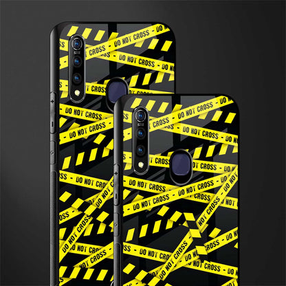 do not cross warning glass case for vivo z1 pro image-2