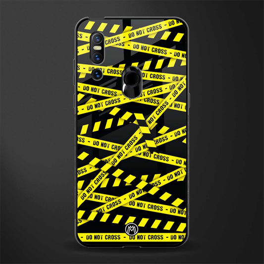 do not cross warning glass case for vivo v15 image