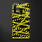 do not cross warning glass case for redmi note 8 image