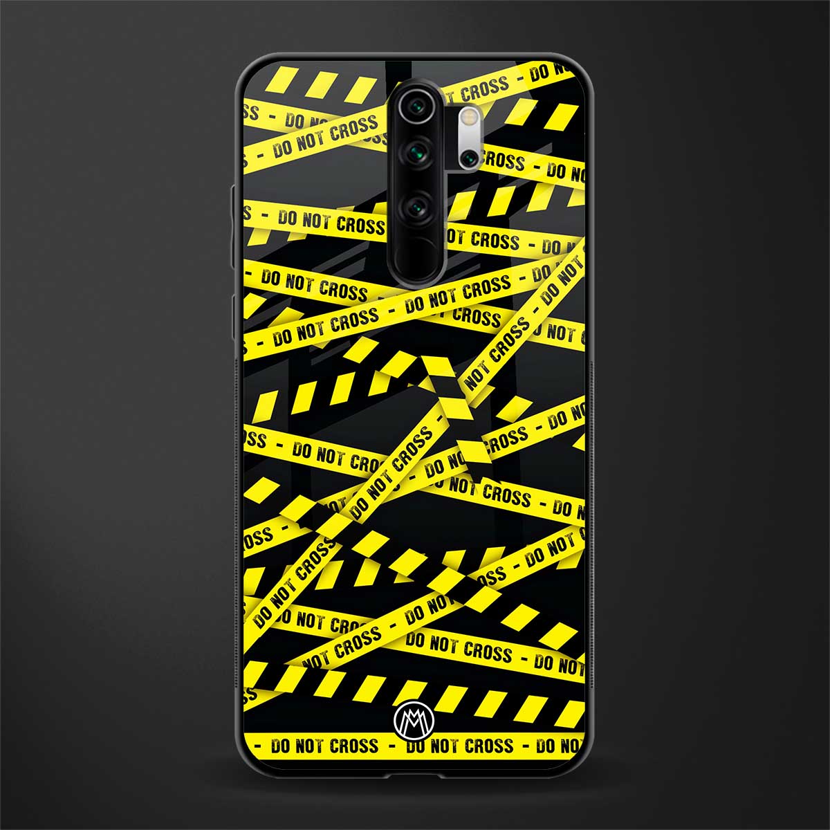 do not cross warning glass case for redmi note 8 pro image
