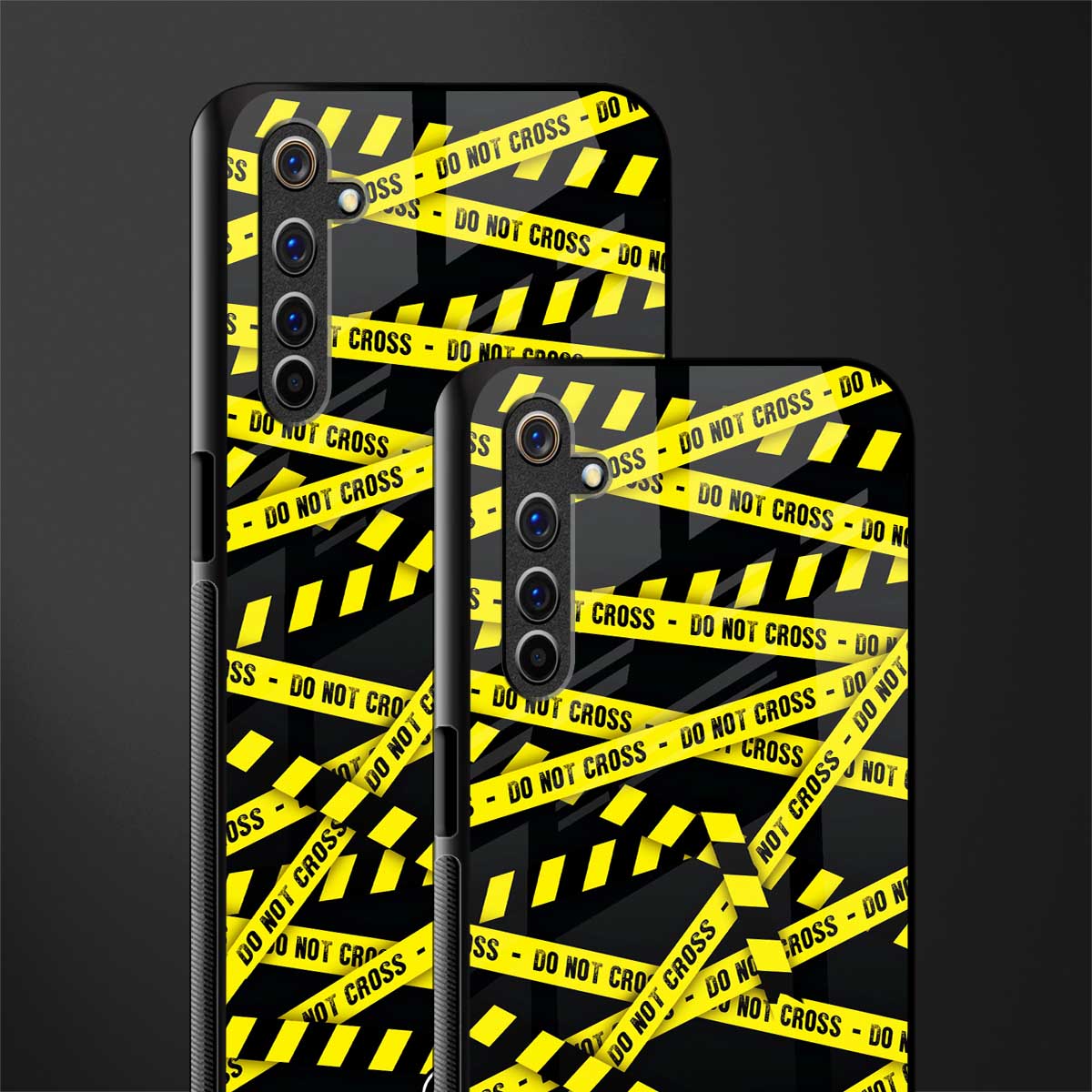 do not cross warning glass case for realme 6 pro image-2