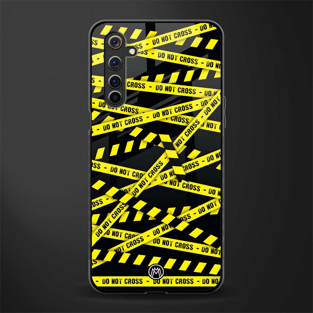 do not cross warning glass case for realme 6 pro image