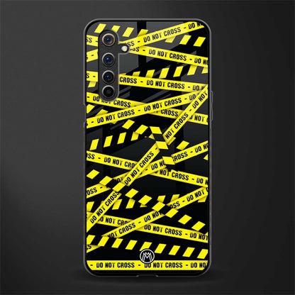 do not cross warning glass case for realme 6 image