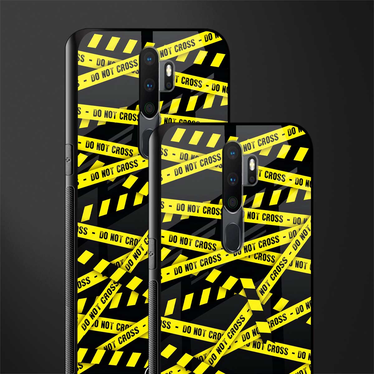 do not cross warning glass case for oppo a5 2020 image-2