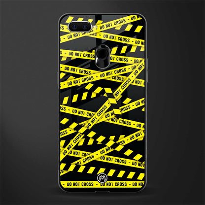 do not cross warning glass case for oppo a5s image