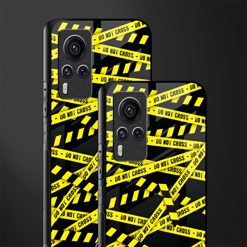 do not cross warning glass case for vivo x60 pro image-2