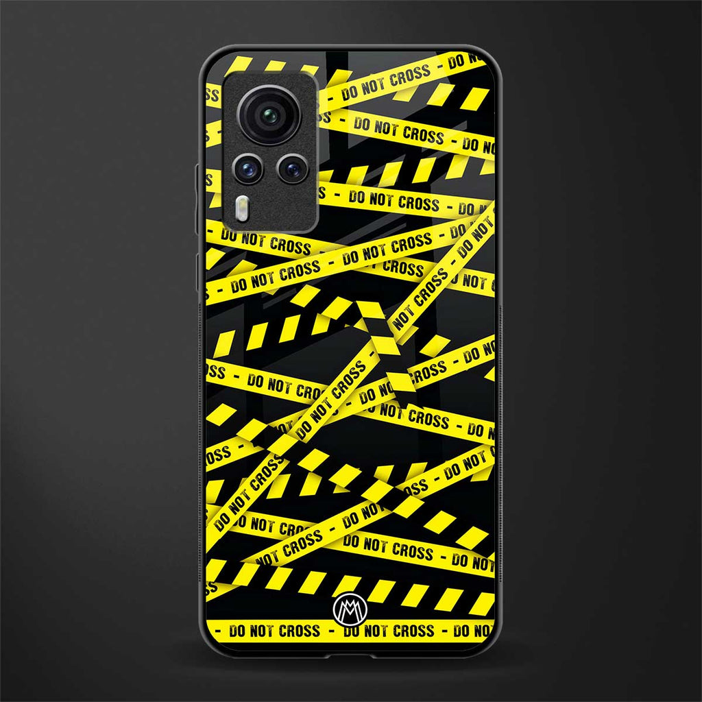 do not cross warning glass case for vivo x60 pro image