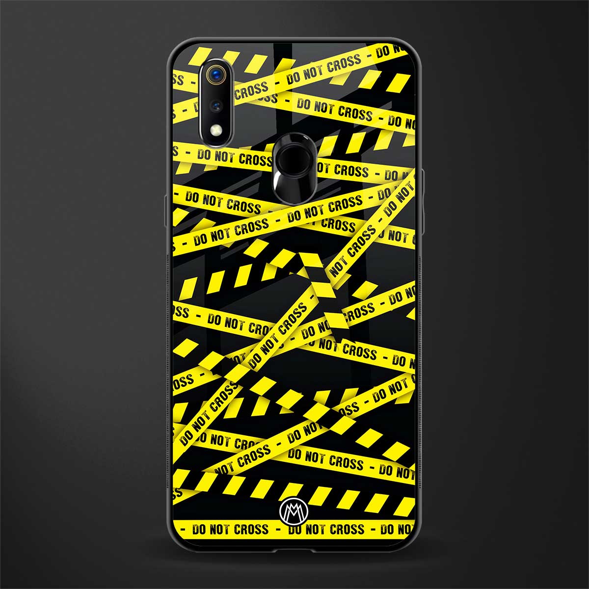 do not cross warning glass case for realme 3 pro image