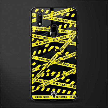 do not cross warning glass case for realme 3 pro image