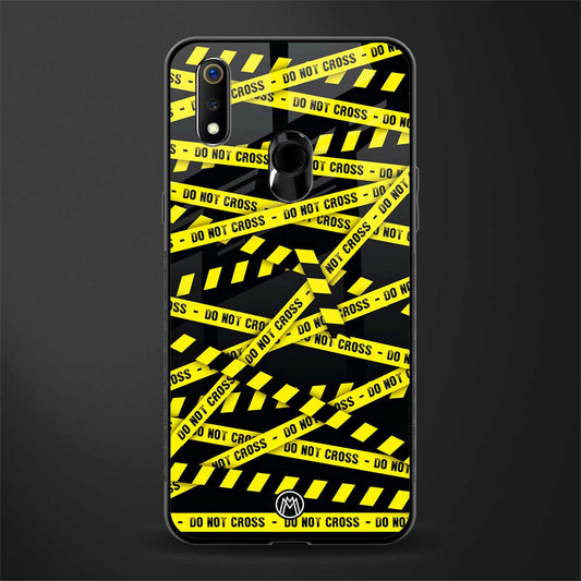 do not cross warning glass case for realme 3 pro image