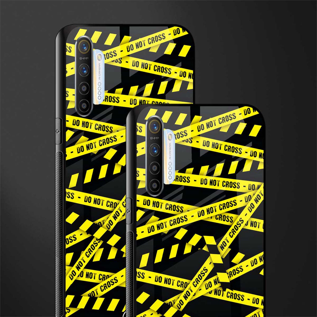 do not cross warning glass case for realme x2 image-2