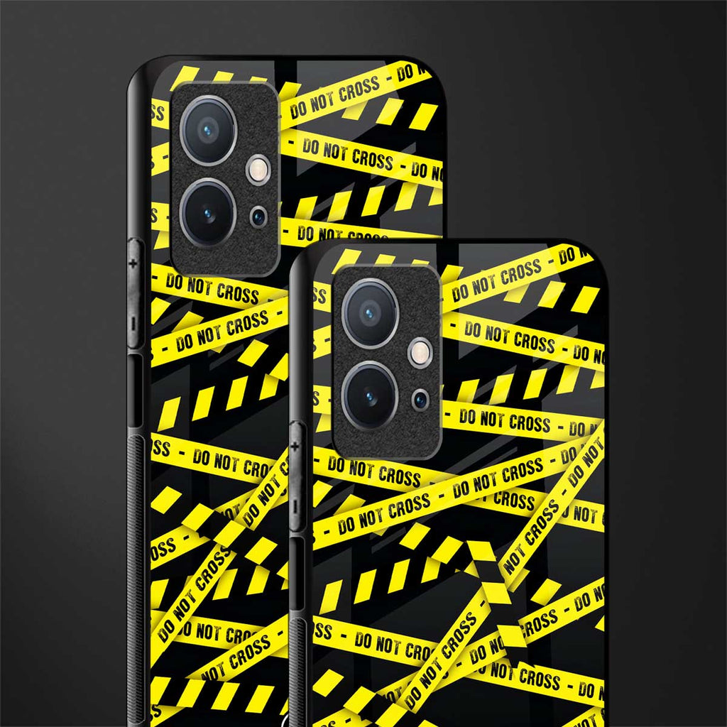 do not cross warning glass case for vivo t1 5g image-2