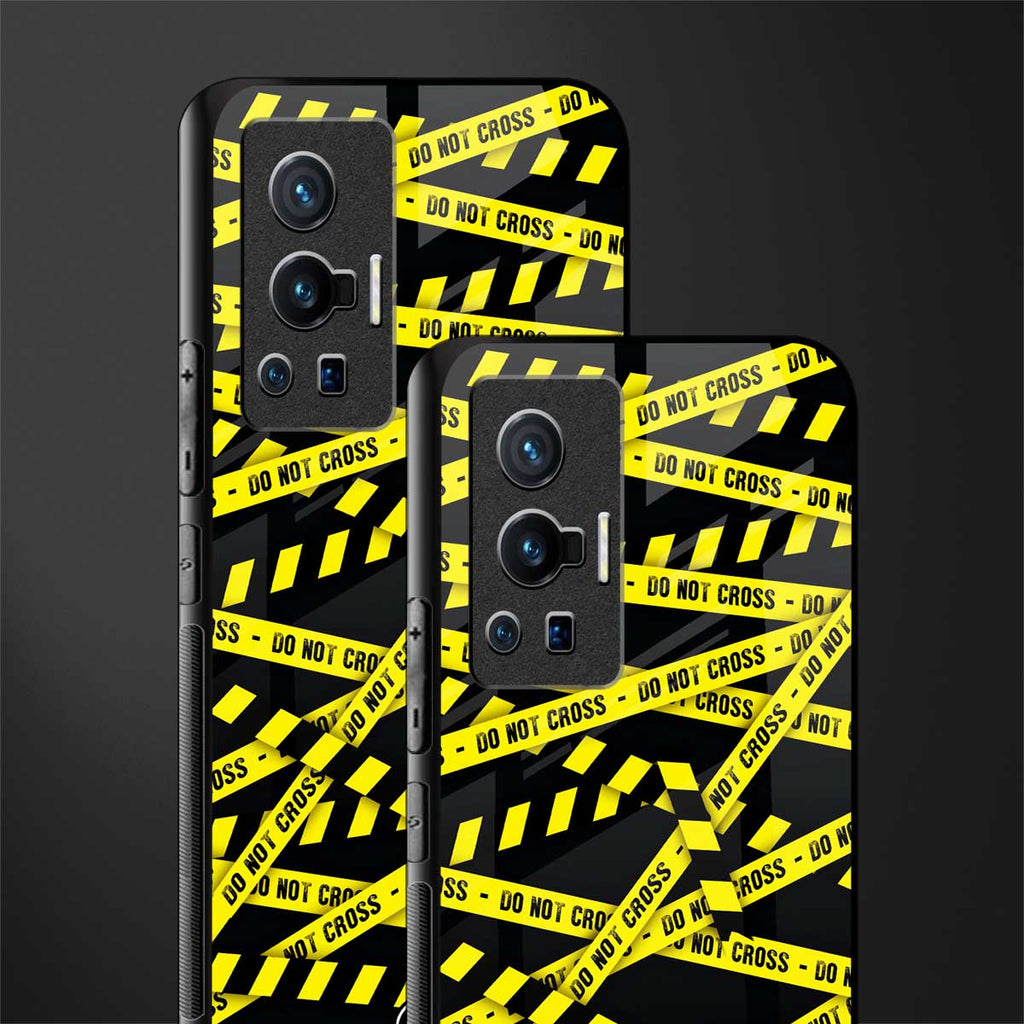 do not cross warning glass case for vivo x70 pro image-2