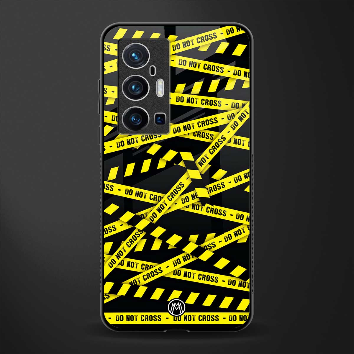 do not cross warning glass case for vivo x70 pro plus image