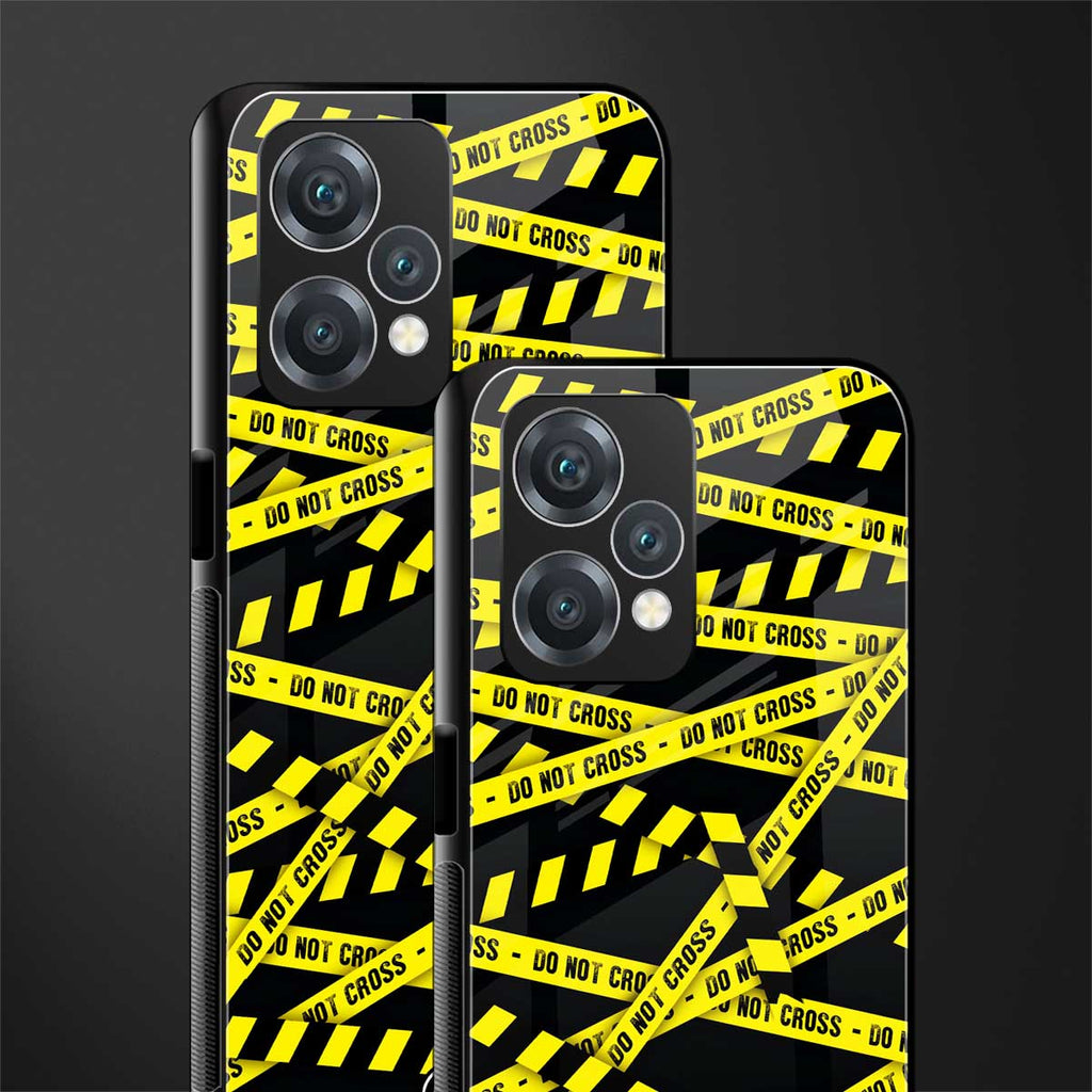 do not cross warning back phone cover | glass case for realme 9 pro 5g
