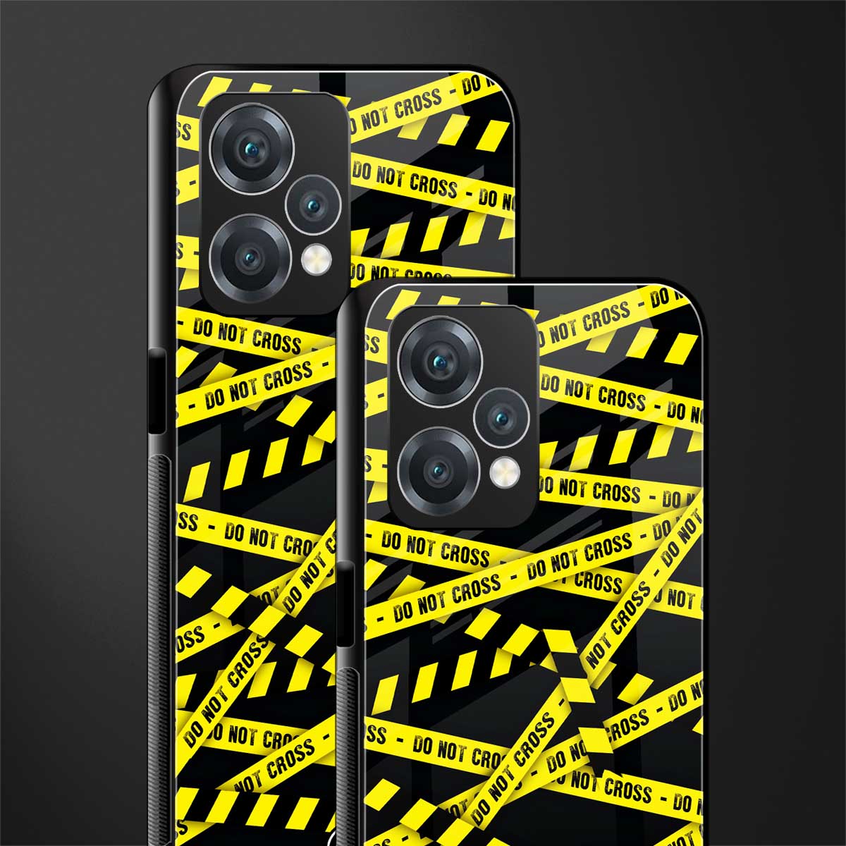 do not cross warning back phone cover | glass case for realme 9 pro 5g