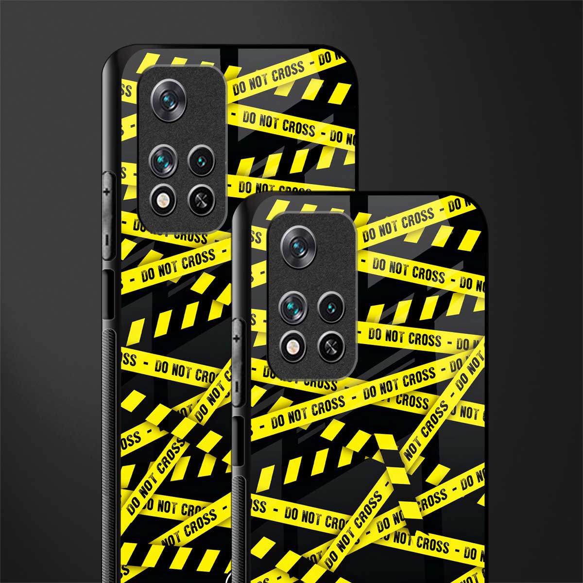 do not cross warning glass case for poco m4 pro 5g image-2