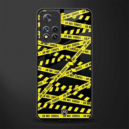 do not cross warning glass case for poco m4 pro 5g image