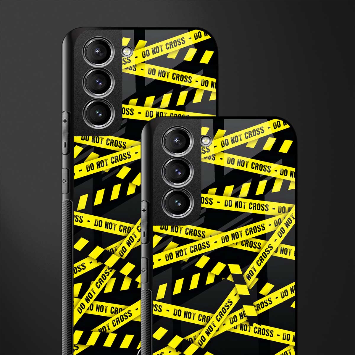 do not cross warning glass case for samsung galaxy s21 image-2