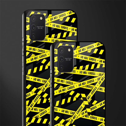 do not cross warning glass case for samsung galaxy s10 lite image-2