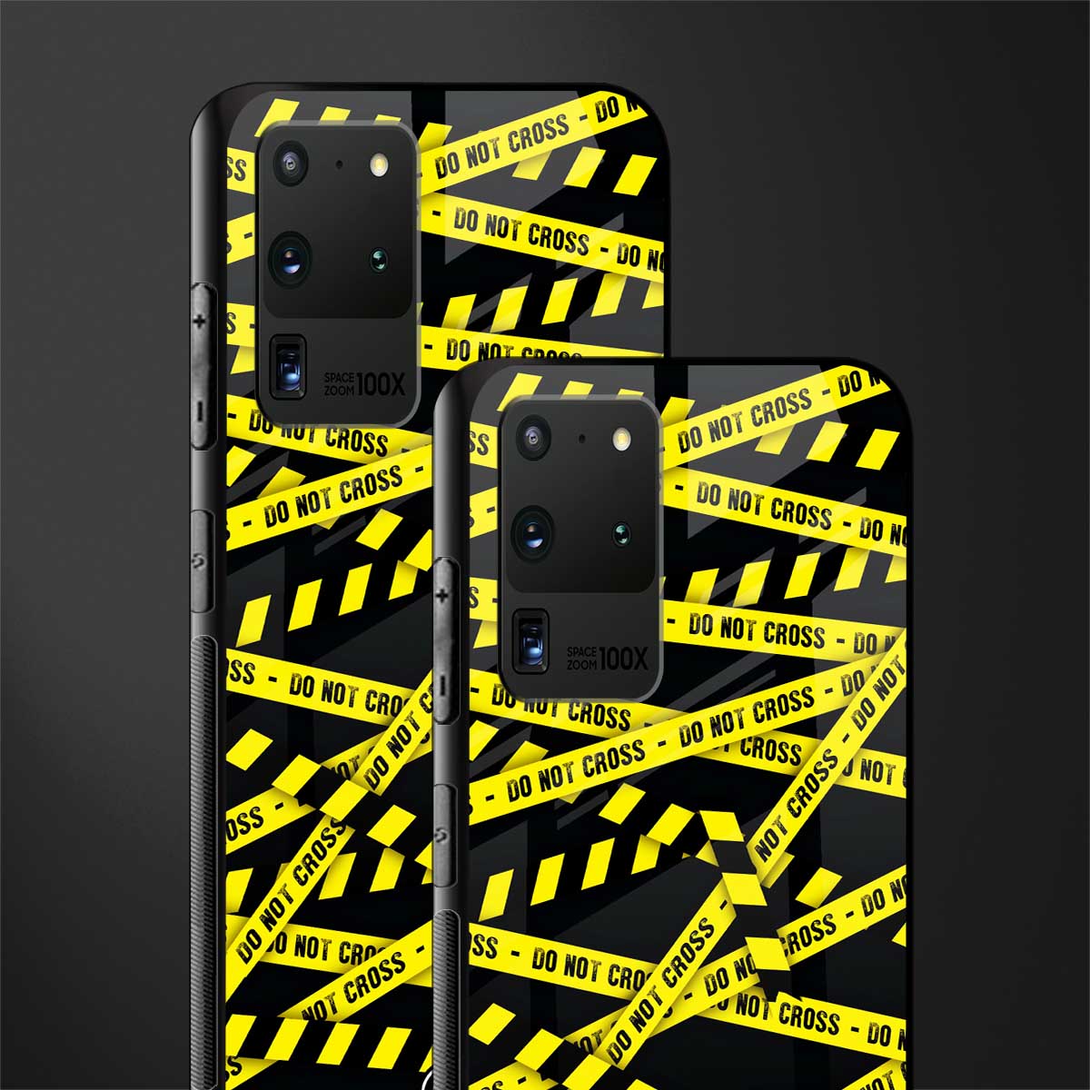 do not cross warning glass case for samsung galaxy s20 ultra image-2